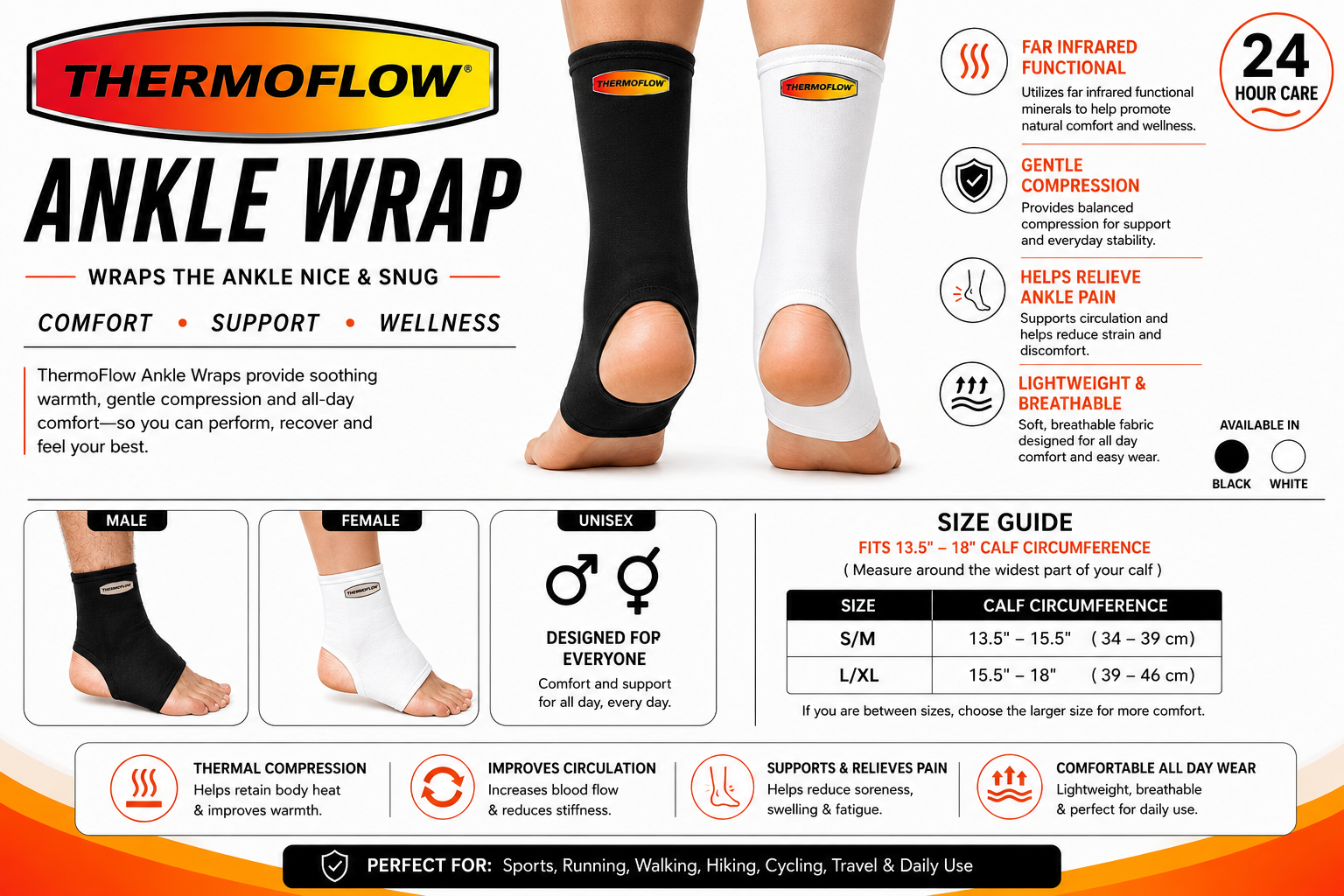 Thermoflow Functional Ankle Support Sleeve