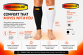 Calf Band Infrared Functional - Fits 13.5"–18" Calf Circumference